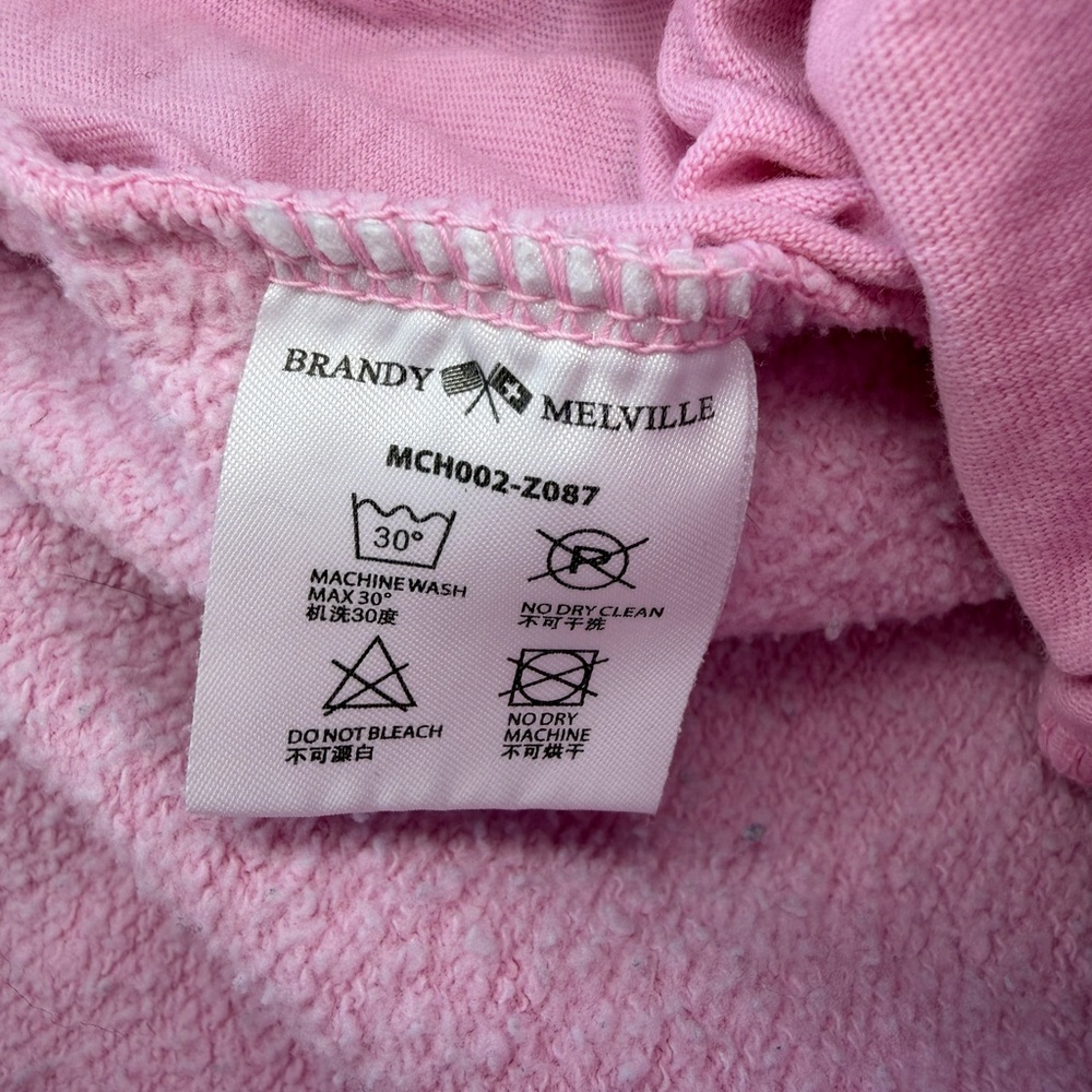 Brandy Melville Baby Pink Rosa Jogger Sweatpants One Size - Picture 4 of 7